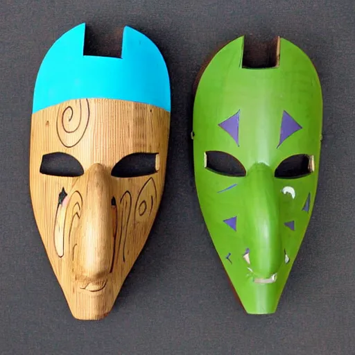 Image similar to jet set radio wooden mask