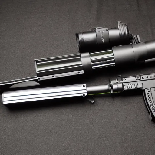 Image similar to avocado airsoft grenade launcher weapon product photo