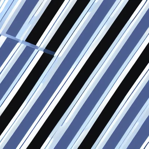 Prompt: a black diagonal line intersecting with a blue horizontal line, white background, minimalistic