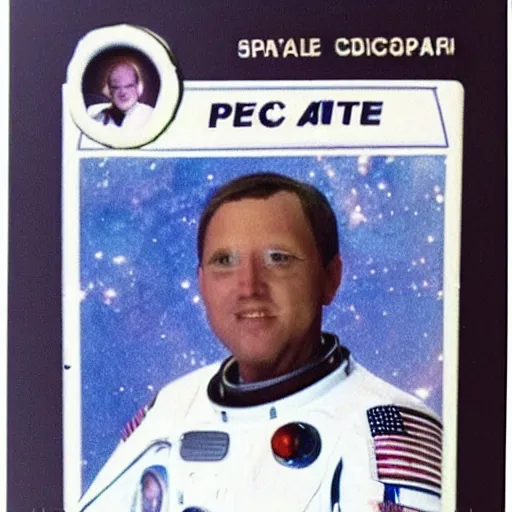 Image similar to id photo of a space officer