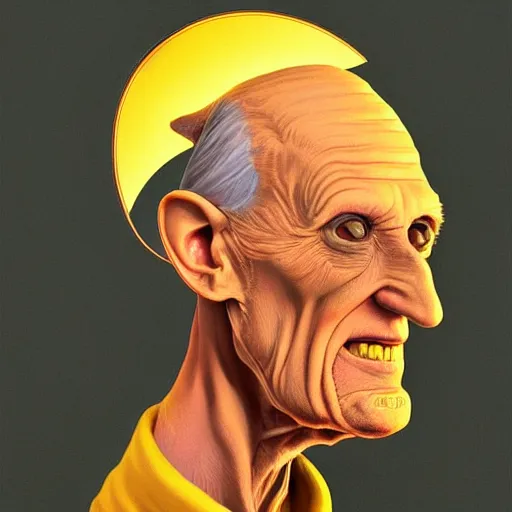Prompt: UHD photorealistic Cosmic Pope Beavis trending on artstation, in the style of tonalism by Greg Rutkowski and Mike Judge