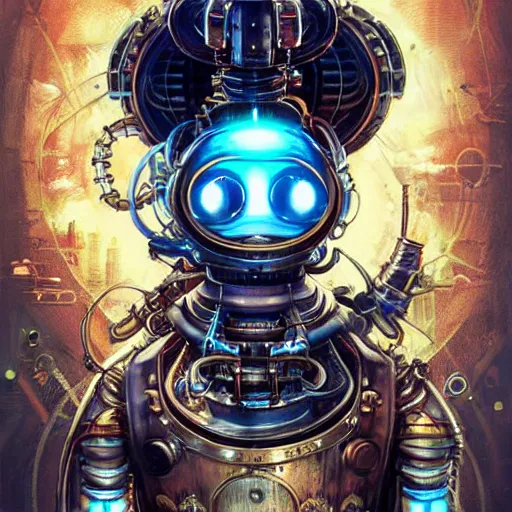 Image similar to Lofi Biopunk Steampunk Cyberpunk Bioshock Pokemon portrait, Pixar style, by Tristan Eaton Stanley Artgerm and Tom Bagshaw.