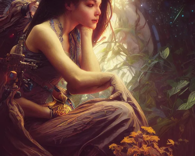 Image similar to photography of alan bean, deep focus, d & d, fantasy, intricate, elegant, highly detailed, digital painting, artstation, concept art, matte, sharp focus, illustration, hearthstone, art by artgerm and greg rutkowski and alphonse mucha