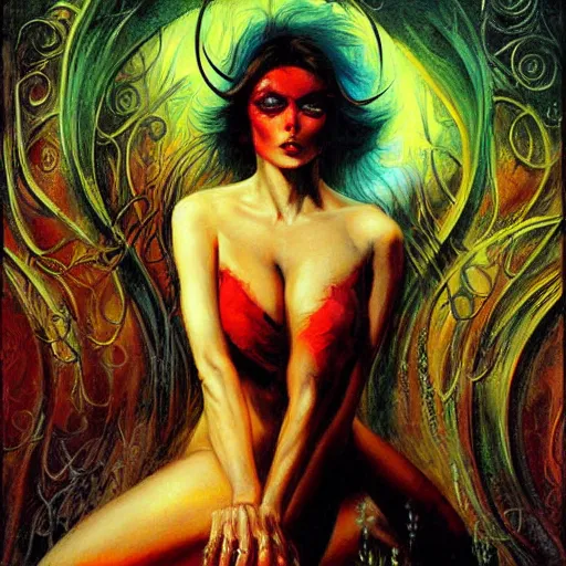 Image similar to the devil painting by karol bak