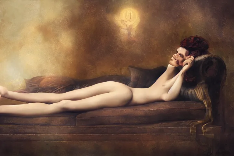 Image similar to saul goodman lounging, by tom bagshaw peter kemp