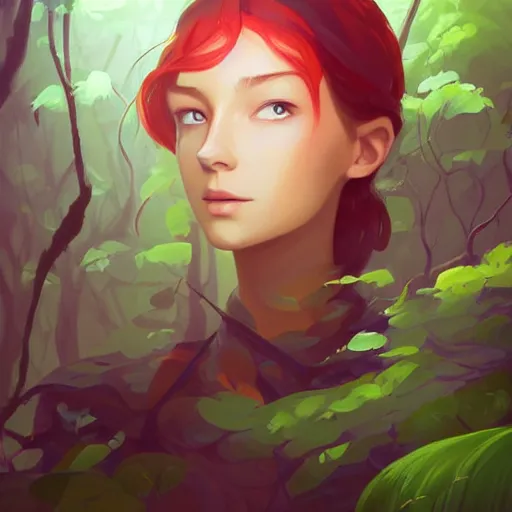 Prompt: painting forest nymph smooth face median photoshop filter cutout vector, behance hd by jesper ejsing, by rhads, makoto shinkai and lois van baarle, ilya kuvshinov, rossdraws global illumination