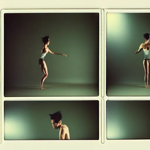 Prompt: polaroid poto of tesseract body movements, sharp focus, hyper detailed, vivid, ultra detailed, highly detailed