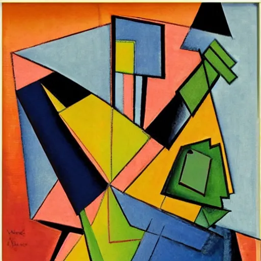 Image similar to Samuel Veksler Jazz Party Cubism