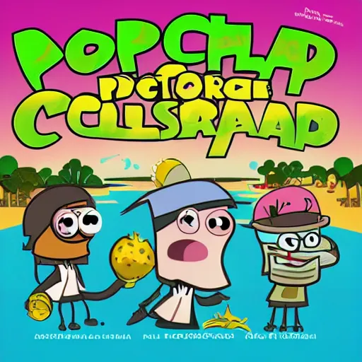 Prompt: poptropica album art, cover art, poster