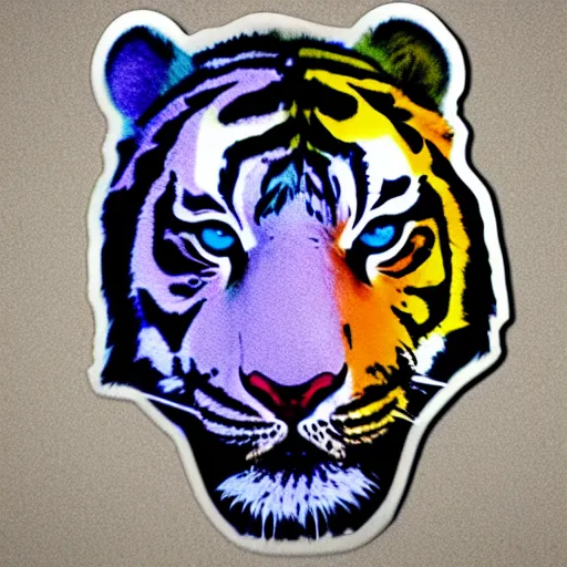 Image similar to A nice colorful tiger sticker