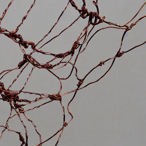 Prompt: wire skin decay