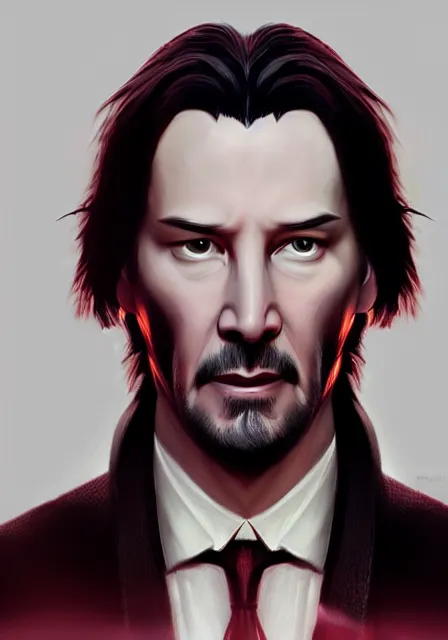 Image similar to keanu reeves as dracula, highly detailed, digital painting, artstation, concept art, smooth, sharp focus, illustration