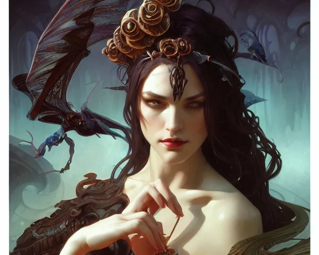 Image similar to photography of gerald brom, deep focus, d & d, fantasy, intricate, elegant, highly detailed, digital painting, artstation, concept art, matte, sharp focus, illustration, hearthstone, art by artgerm and greg rutkowski and alphonse mucha