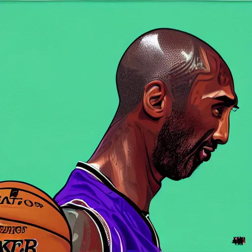 Prompt: kobe bryant, contemporary collage, highly detailed, digital painting, 4 k, hdr, punk, fashion, smooth, sharp focus, art lsandra chevrier