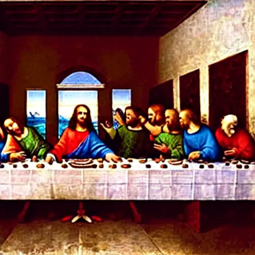 Image similar to the last supper by leonardo da vinci