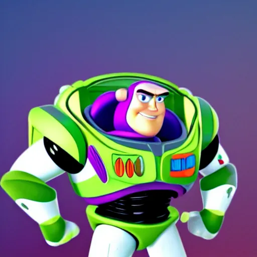 Prompt: Buzz Lightyear as a transformer