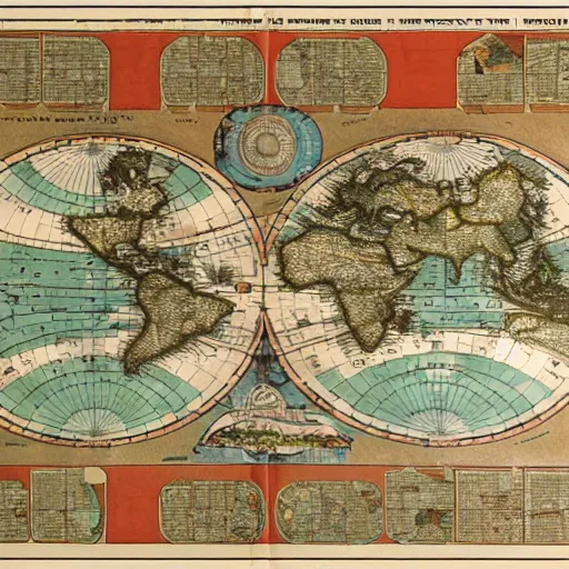 Prompt: flat earth map