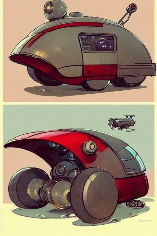 Image similar to comic layout ( ( ( ( ( 1 9 5 0 s retro future android robot fat robot mouse wagon. muted colors., ) ) ) ) ) by jean - baptiste monge,!!!!!!!!!!!!!!!!!!!!!!!!! chrome red