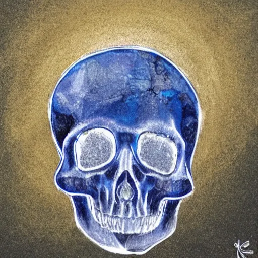 Image similar to a crystal skull