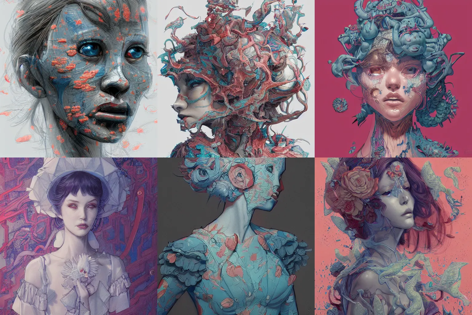 Prompt: concept art by James Jean, highly detailed, ultra detailed, ultra realistic, trending on artstation