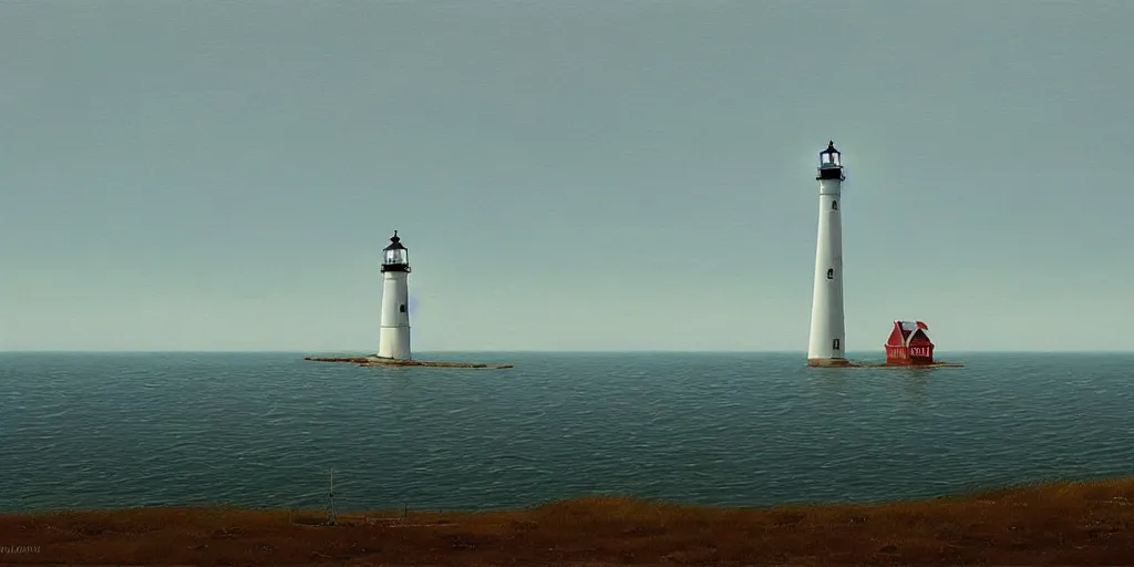 Image similar to the lone lighthouse on the cape cod national seashore by alex andreev