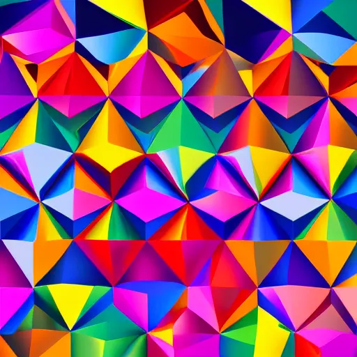 Image similar to abstract colorful platonic solids