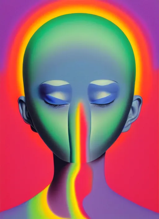 Image similar to woman aura by shusei nagaoka, kaws, david rudnick, airbrush on canvas, pastell colours, cell shaded!!!, 8 k