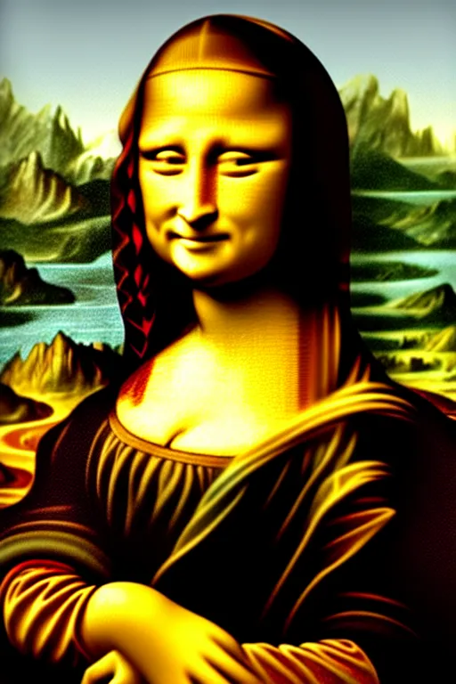 Image similar to collectable action figure mona lisa collectable toy action figure