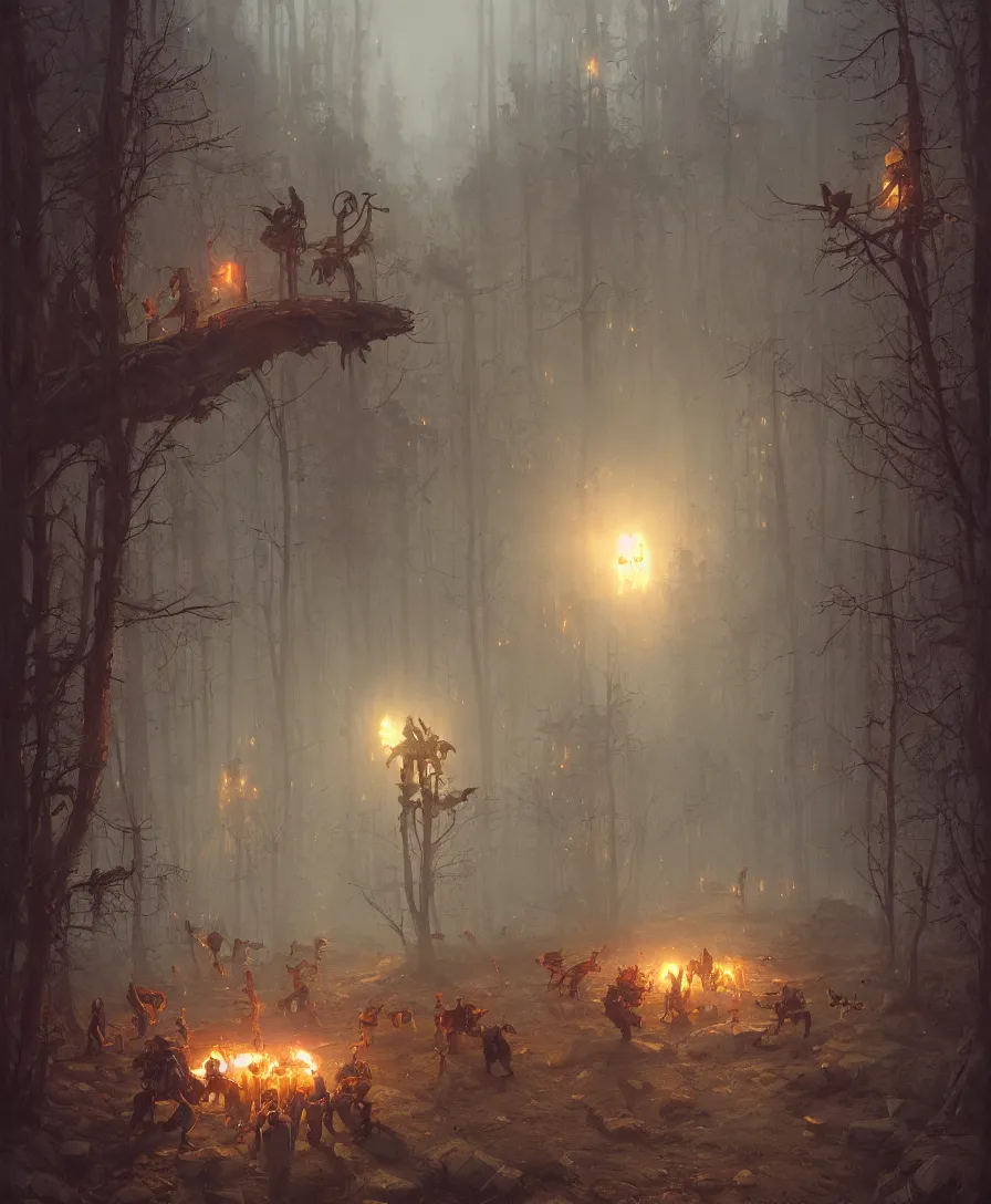 Image similar to roll dem bones, illustrated by Simon Stålenhag and Gaston Bussiere, beautiful volumetric lighting style atmosphere, intricate, ultra detailed, photorealistic, trending on artstation