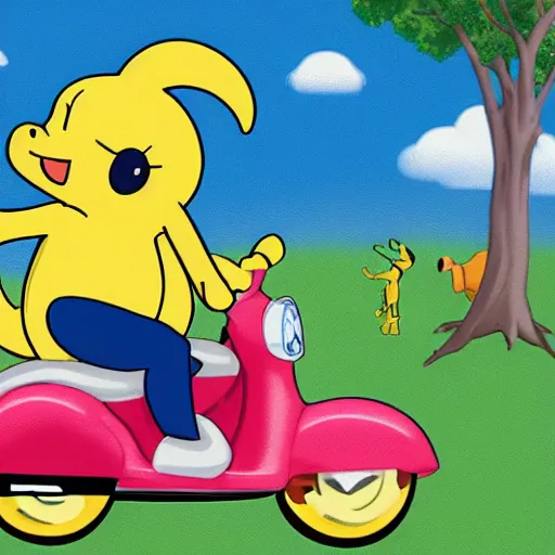 Prompt: Obama riding on a Sonichu