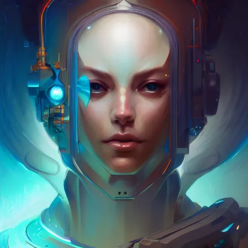 Prompt: a portrait of a beautiful cybernetic cherub, cyberpunk concept art by pete mohrbacher and wlop and artgerm and josan gonzales, digital art, highly detailed, intricate, sci-fi, sharp focus, Trending on Artstation HQ, deviantart, unreal engine 5, 4K UHD image