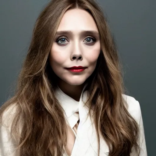 Image similar to elizabeth olsen mixed with gal godot