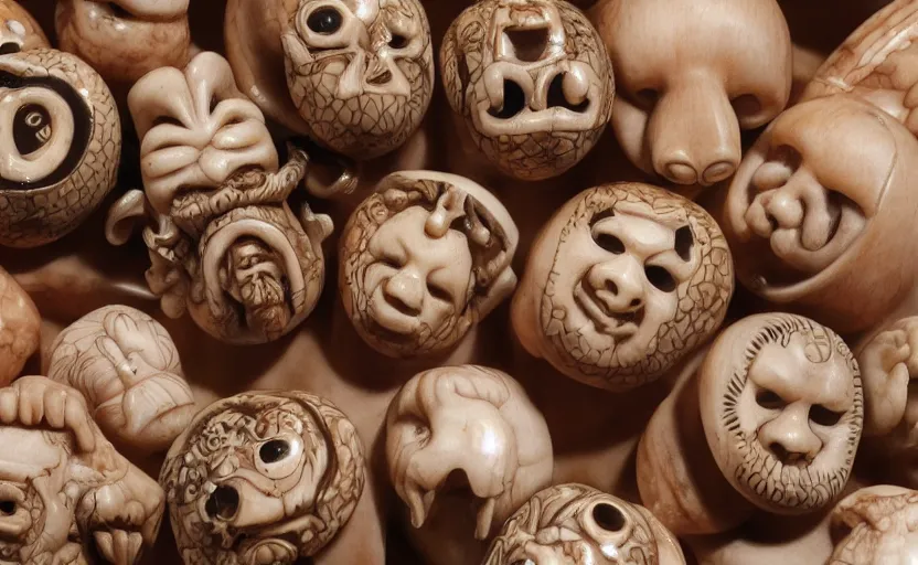 Prompt: Netsuke, High definition, ultra detailed