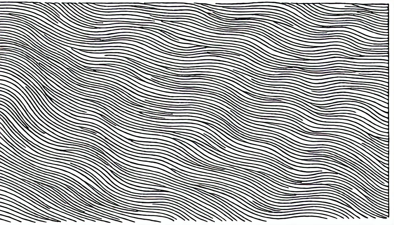 Prompt: elegant one line drawing of an ocean wave, the minimalist wave, woodblock print