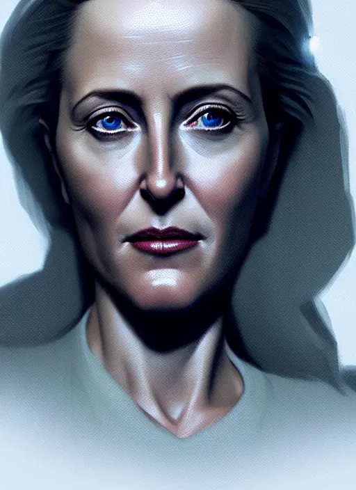 Image similar to portrait, Gillian Anderson , dramatic lighting, cinematic, establishing shot, extremely high detail, foto realistic, cinematic lighting, post processed, concept art, artstation, style by eddie mendoza, raphael lacoste, alex ross