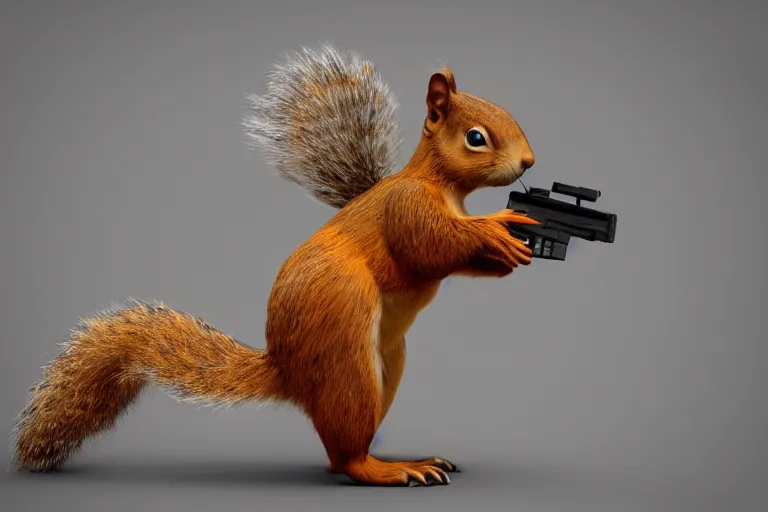 squirrels with weapons