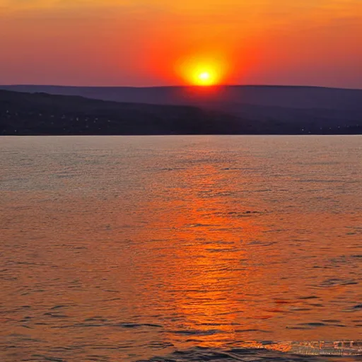 Image similar to sea of galilee at sunrise