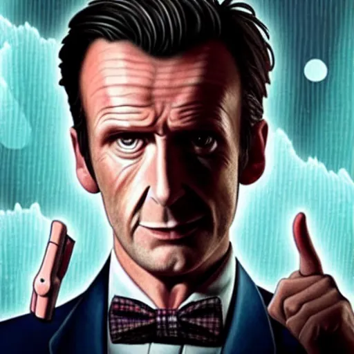 Image similar to image of 10th doctor from doctor who