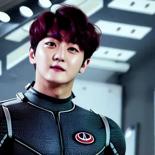 Image similar to BTS member Jung Kook as Ant Man