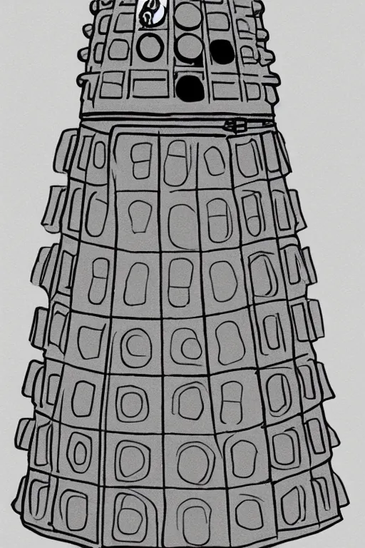 Image similar to dalek, photorealistic, highly detailed,