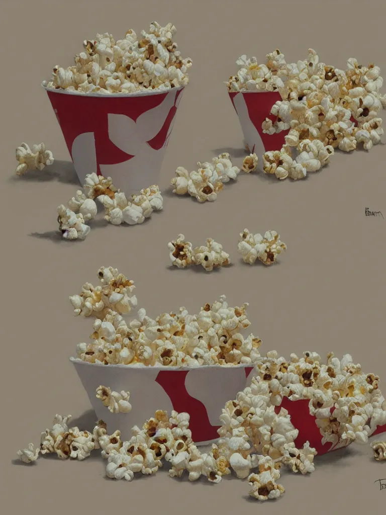 Prompt: popcorn by disney concept artists, blunt borders, rule of thirds