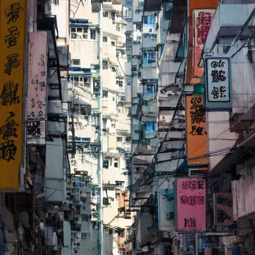 Image similar to an alley in hong kong by moebius