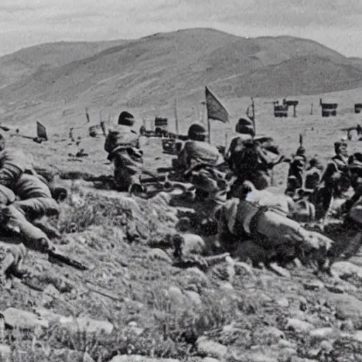 Prompt: Footage of the Armenian-Georgian war, 1936