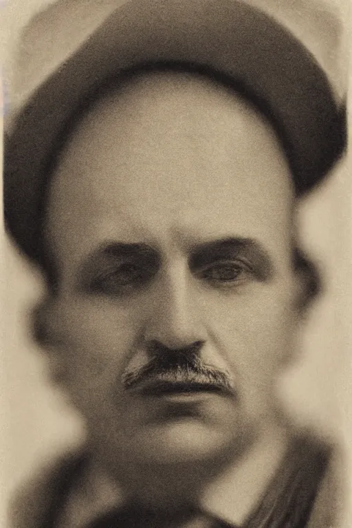 Image similar to mario, portrait, full body, symmetrical features, silver iodide, 1 8 8 0 photograph, sepia tone, aged paper, master prime lenses, cinematic