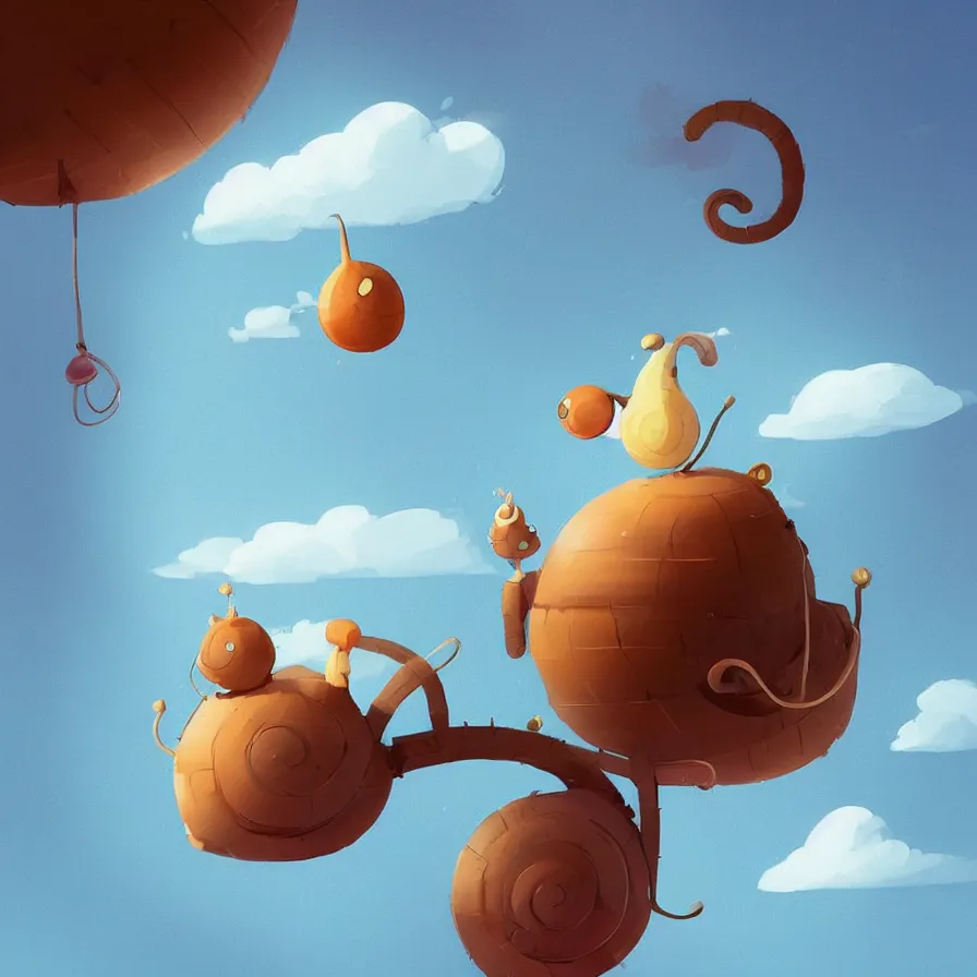 Image similar to A snail looking up to the sky to climb a large flow of the, art by Goro Fujita, ilustration, concept art, sharp focus, ArtStation and deviantart