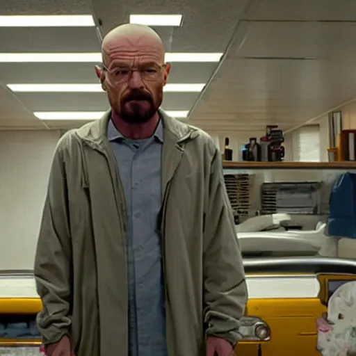 Prompt: walter white doing t pose
