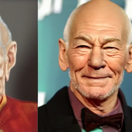 Prompt: patrick stewart mixed with ian mckellen