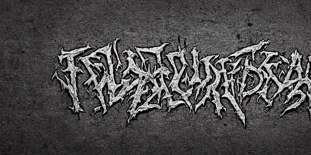 Image similar to 90s old school death metal band logo