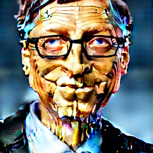 Image similar to bill gates as cheese! being grated hyper detailed, digital art, artstation