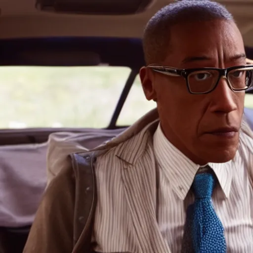 Image similar to still of gus fring dressed like jesse